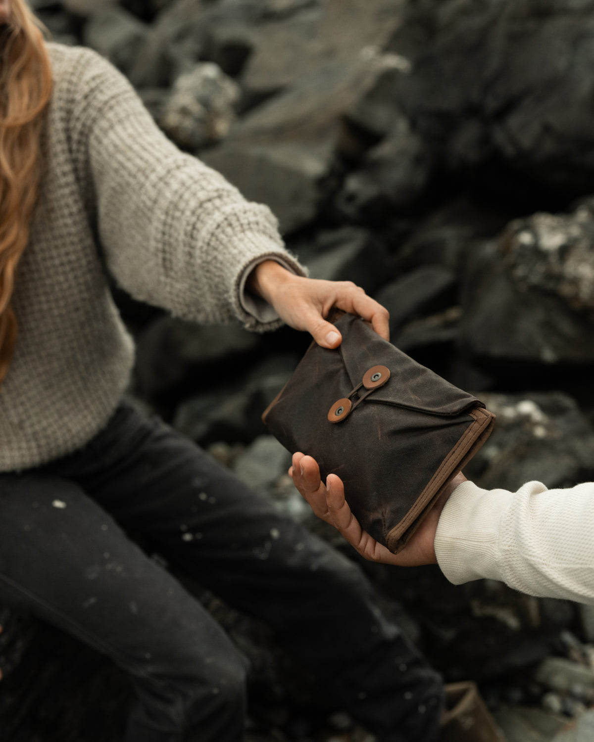 CIVIC Access Pouch 1L Waxed Canvas Construction