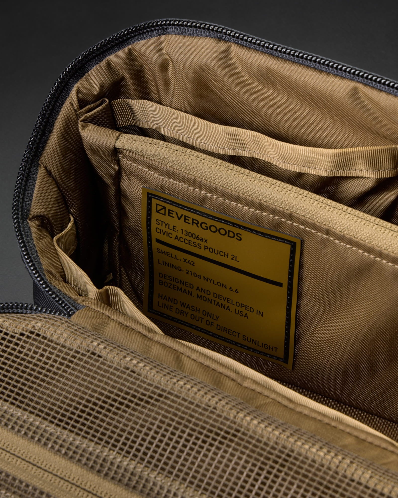CIVIC Access Pouch 2L X-Pac Coyote Brown Interior