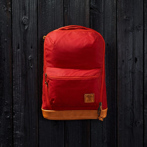 CIVIC Bookbag 22L - Carryology - Waxed Canvas - Blood Orange