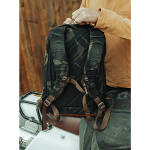 CIVIC Bookbag 22L - Carryology - Waxed Canvas - Back Panel