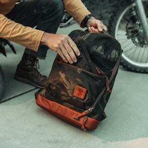 CIVIC Bookbag 22L - Carryology - Waxed Canvas - Front Admin Pocket