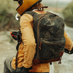 CIVIC Bookbag 22L - Carryology - Waxed Canvas - Camo - Water Resistant