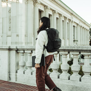 CIVIC Bookbag 22L CB22 in Solution Dyed Black - Berkeley campus