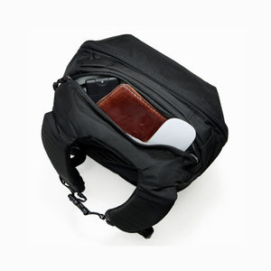 CIVIC Bookbag 22L CB22 in Solution Dyed Black - Yoke Pocket