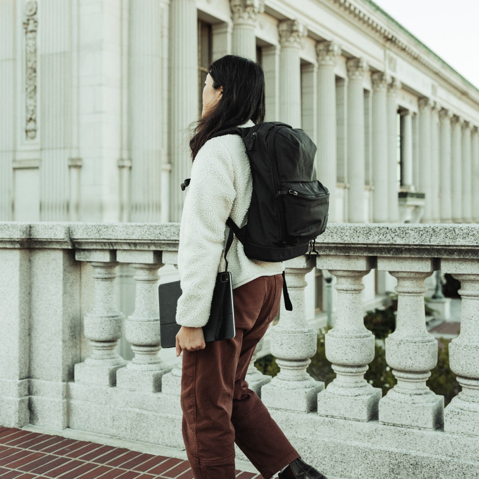 CIVIC Bookbag 22L CB22 in Solution Dyed Black - Materials