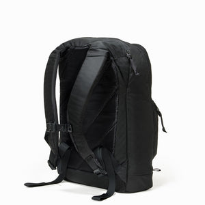 CIVIC Bookbag 22L CB22 in Solution Dyed Black - Quarter Backpanel