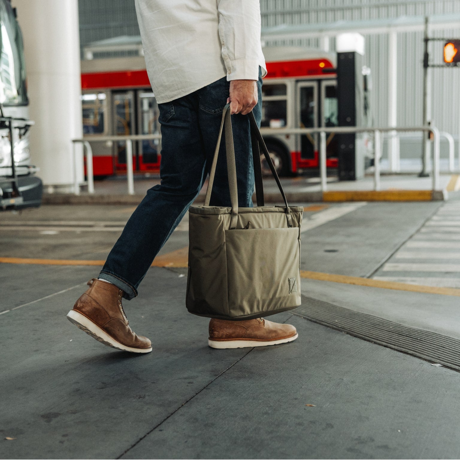 CIVIC Daily Tote 24L in OD Green - CDT24 - hand carry, near bus station [13024a-ODG]
