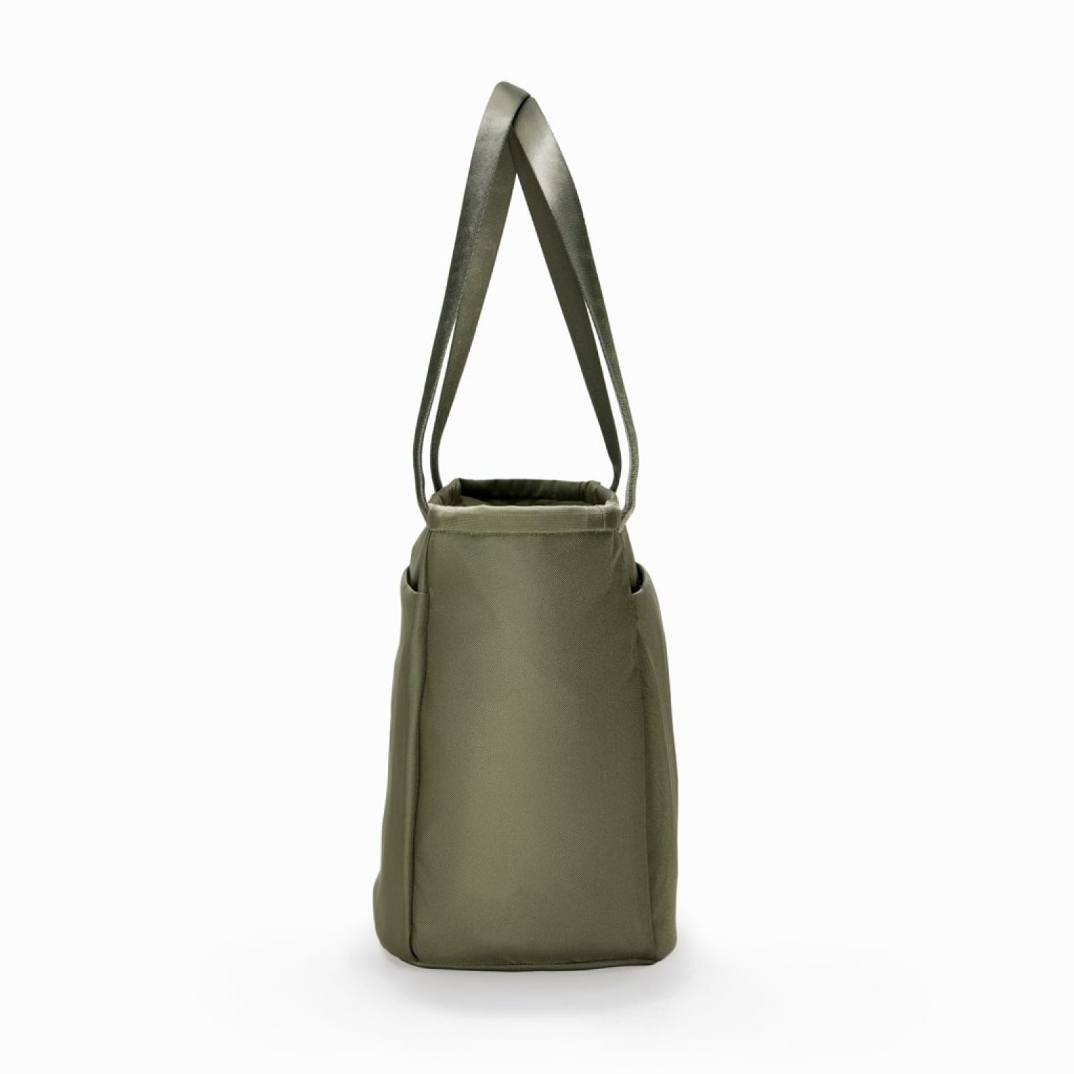 CIVIC Daily Tote 24L in OD Green - CDT24 - side view, handles up [13024a-ODG]