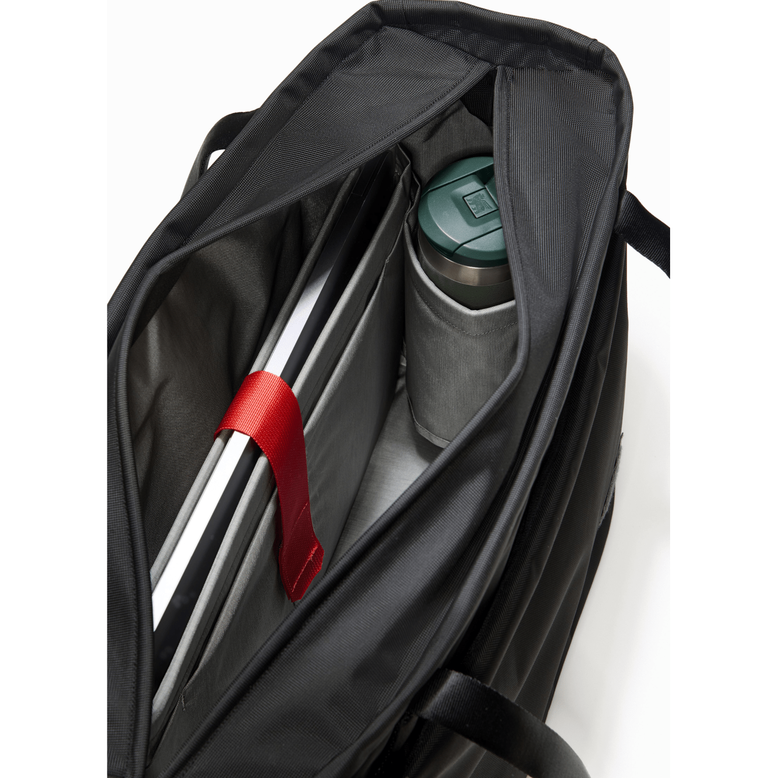 CIVIC Daily Tote 24L in Solution Dyed Black - CDT24 - laptop sleeve and collapsible water bottle pockets [13024a-SBK]