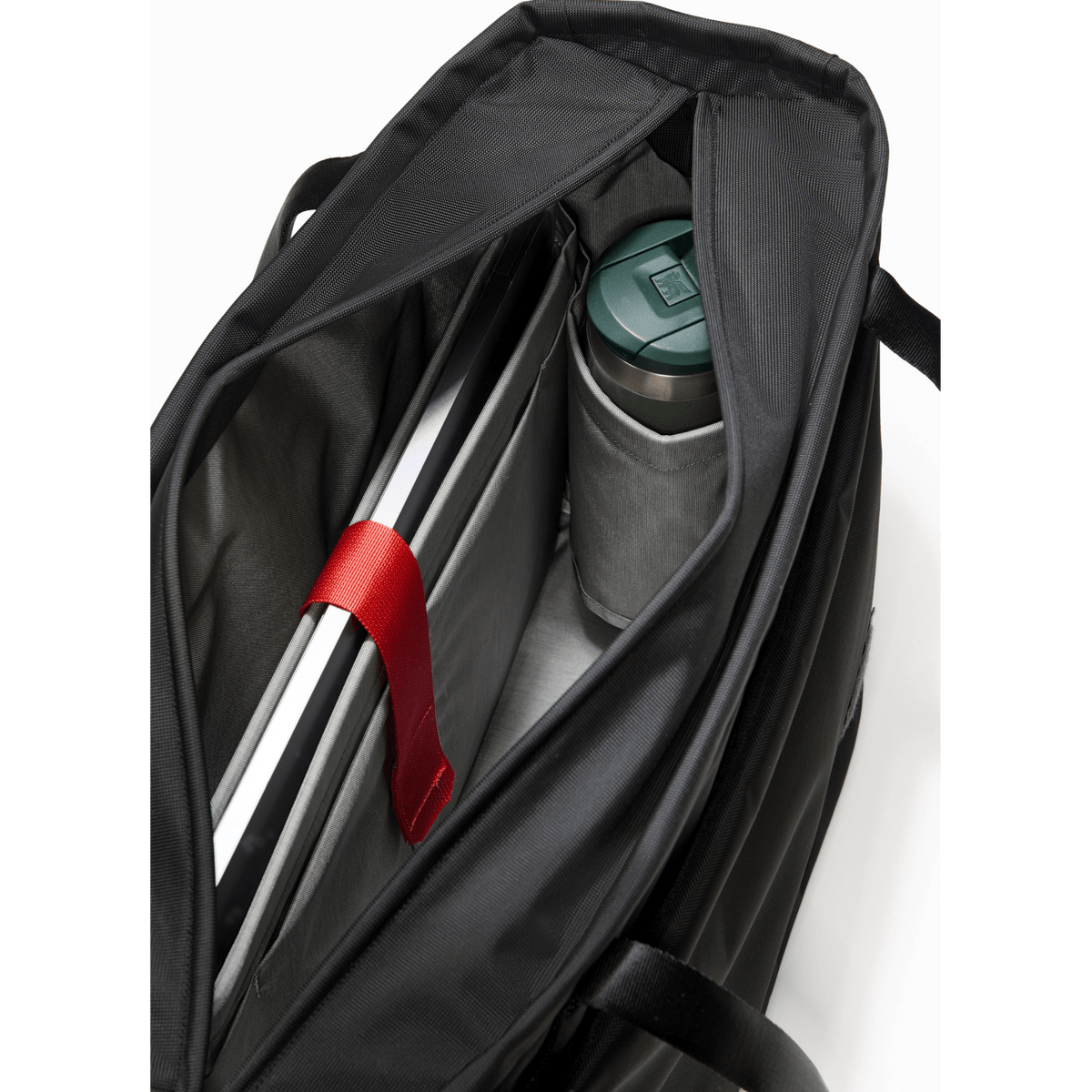 CIVIC Daily Tote 24L in Solution Dyed Black - CDT24 - laptop sleeve and collapsible water bottle pockets