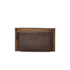 CIVIC Flat Pouch - Waxed Canvas Tan Back