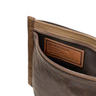 CIVIC Flat Pouch - Waxed Canvas Tan Style Label