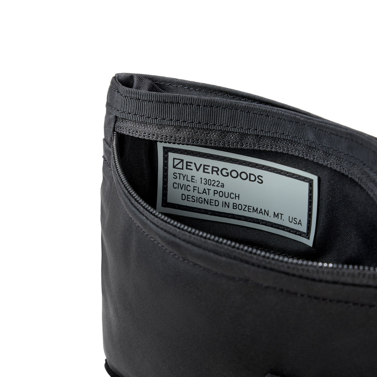 CIVIC Flat Pouch Black Style Label CIVIC Flat Pouch Black Style Label [13022a-BLK