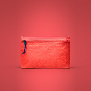 CIVIC Flat Pouch - CFP - in Electric Coral - Back