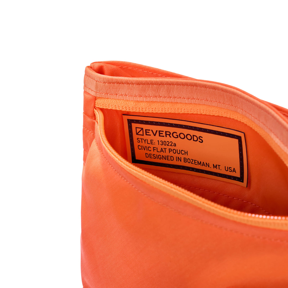 CIVIC Flat Pouch Hot Orange Style Label CIVIC Flat Pouch Hot Orange Style Label [13022a-HTO