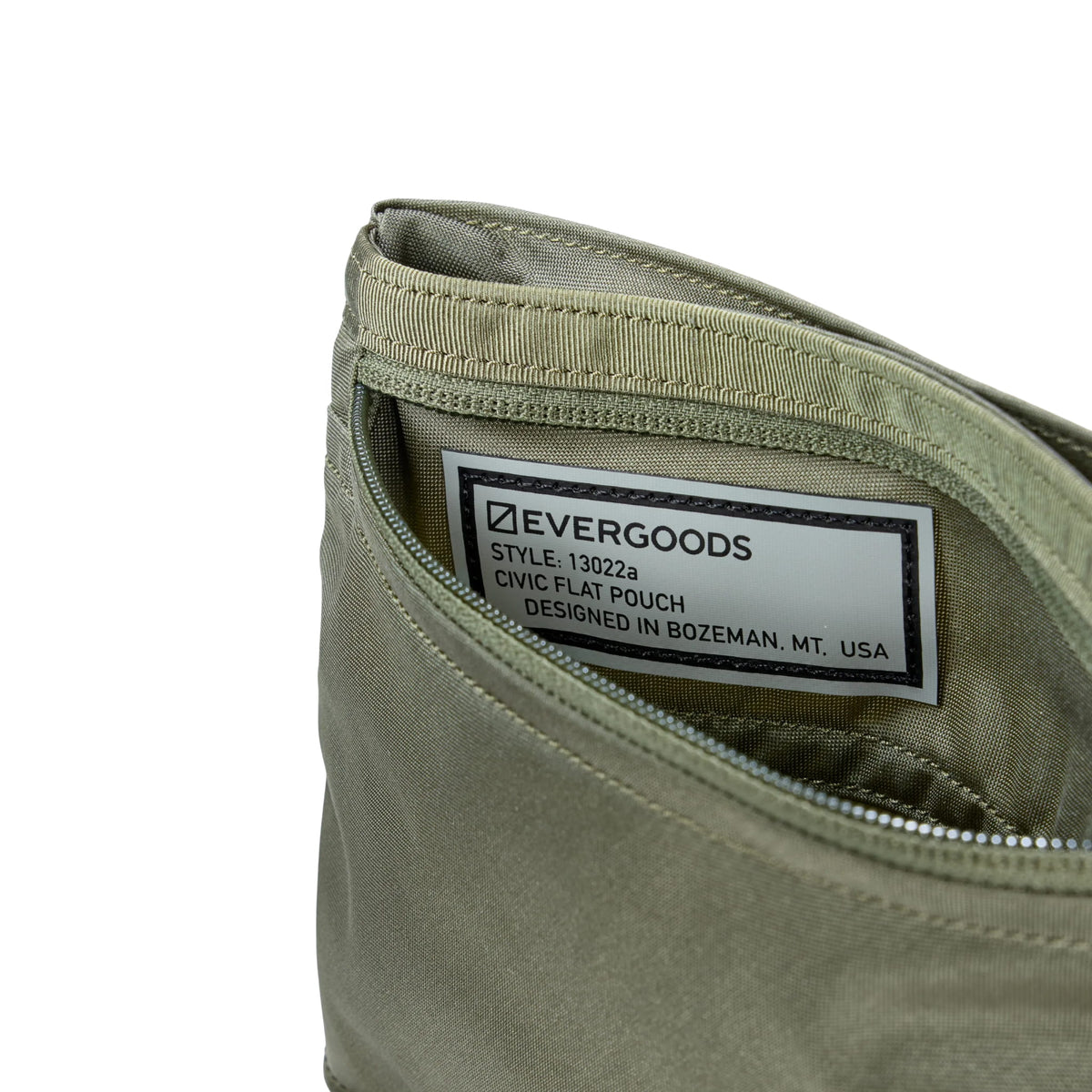 CIVIC Flat Pouch OD Green Style Label CIVIC Flat Pouch OD Green Style Label [13022a-ODG