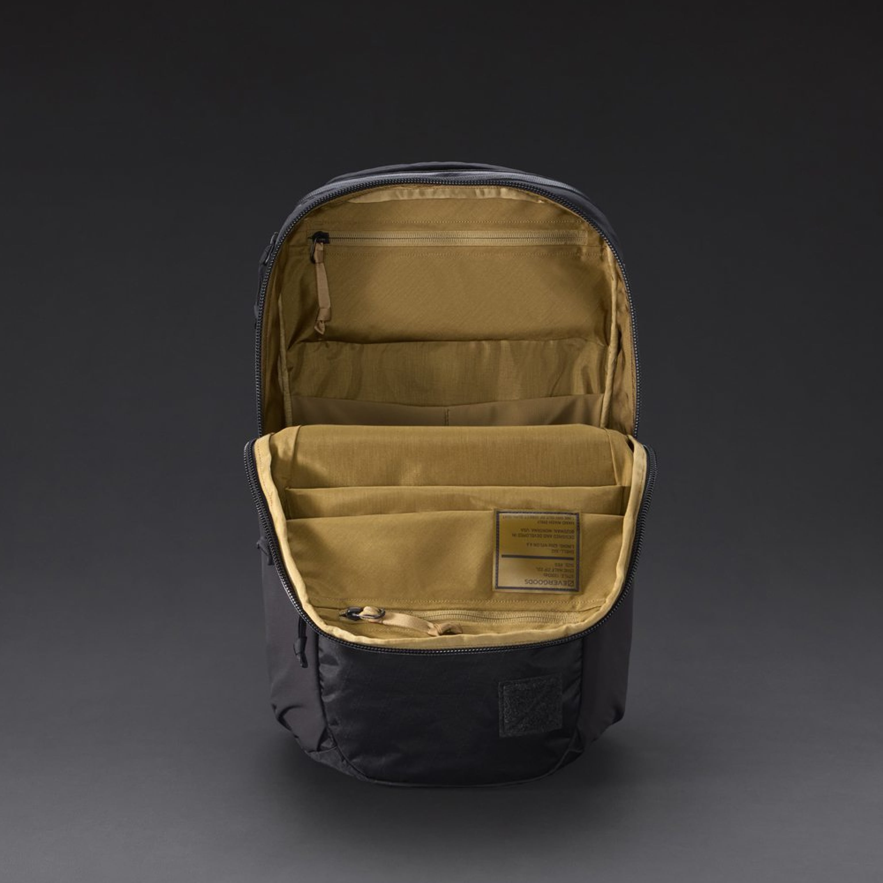 CIVIC Half Zip 22L - CHZ22 - Black and Coyote Brown - X-Pac - Half Zip lining