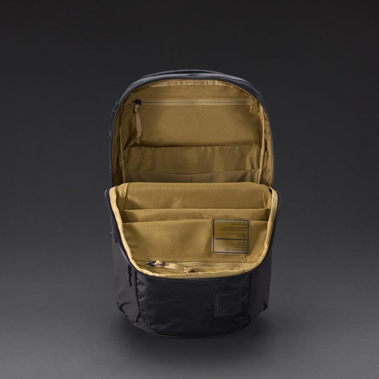 CIVIC Half Zip 22L - CHZ22 - Black and Coyote Brown - X-Pac - Front