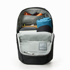 CIVIC Half Zip 26l in Solution Dyed Black - open to see internal organization CIVIC Half Zip 26l in Solution Dyed Black - open to see internal organization [13005d-SBK