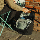 CIVIC Half Zip 26l in Solution Dyed Black -  internal opaque pocket CIVIC Half Zip 26l in Solution Dyed Black -  internal opaque pocket [13005d-SBK