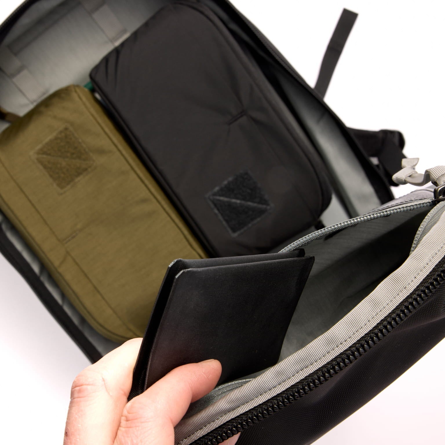 CIVIC Panel Loader CPL 16L Black Security Pocket on Panel [13016c-SBK]