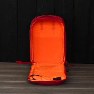 CIVIC Panel Loader 24L Waxed Blood Orange Carryology Hot Orange Hi Vis Interior