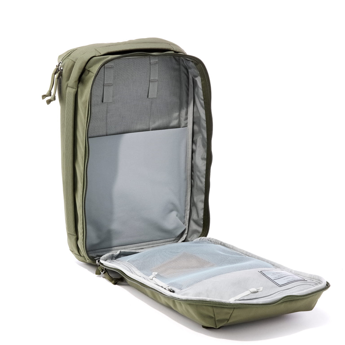 CIVIC Panel Loader 24L CPL24 in OD Green - panel loading opening with standard gray internal lining  [13001c-ODG]