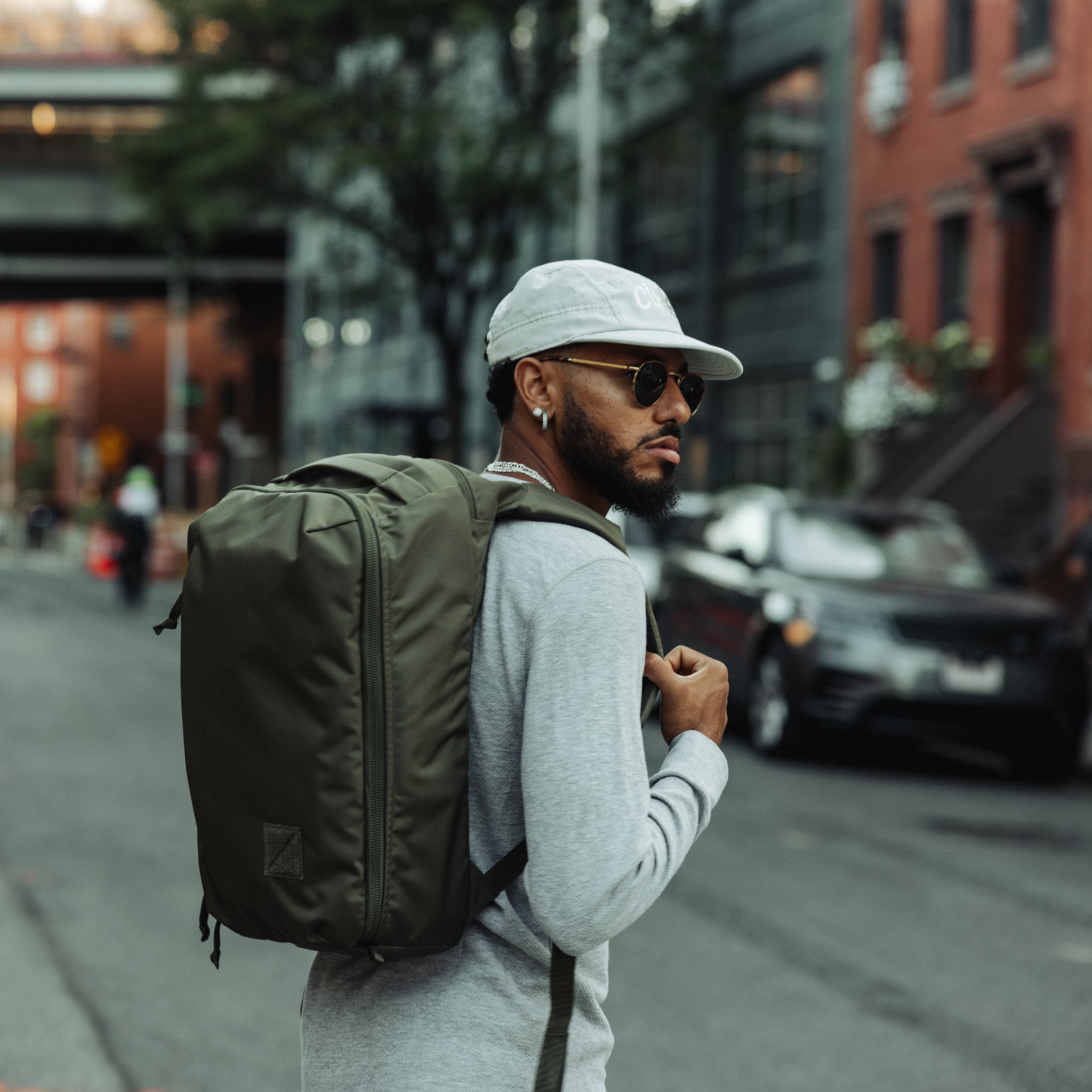 CIVIC Panel Loader 24L CPL24 in OD Green - walking in Brooklyn NY  [13001c-ODG]
