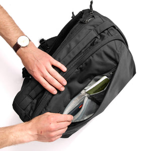 CIVIC Panel Loader CPL 24L Solution Dyed Black front organization pockets