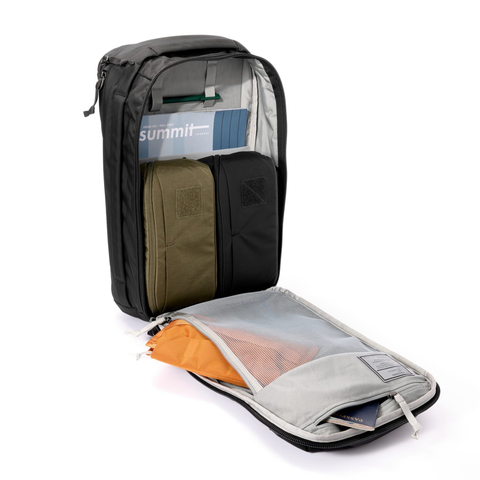 CIVIC Panel Loader CPL 24L Solution Dyed Black open and packed  [13001c-SBK]