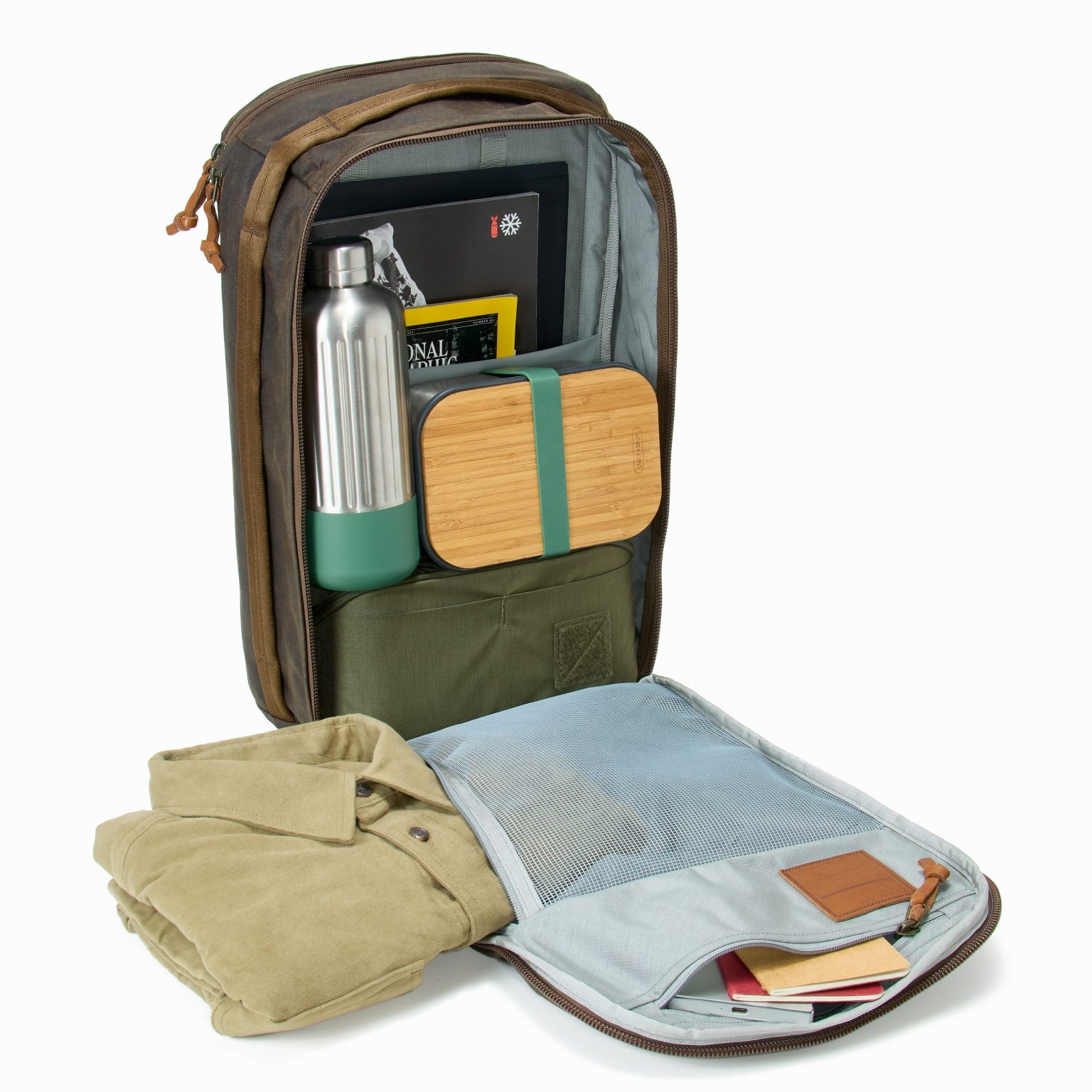 CIVIC Panel Loader 24L Waxed Canvas Packed and Loaded [13001cc-WTN]