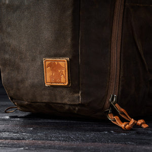 CIVIC Travel Bag 26L - CTB26 - Carryology - Griffin - Waxed Canvas - Leather Patch