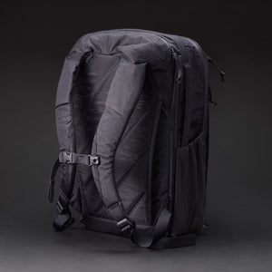 CIVIC Travel Bag 26L - X-Pac - Black and Coyote Brown - Quarter View