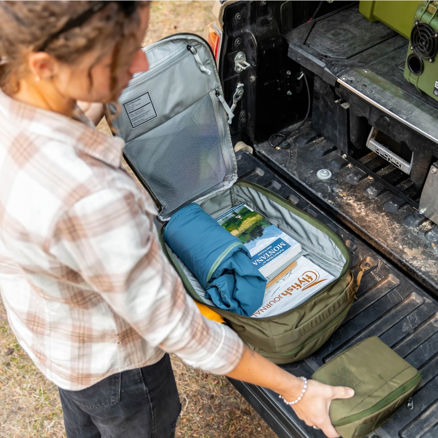 CIVIC Travel Bag 20L - CTB20 - OD Green  - Panel Loading OPening [13019c-ODG]