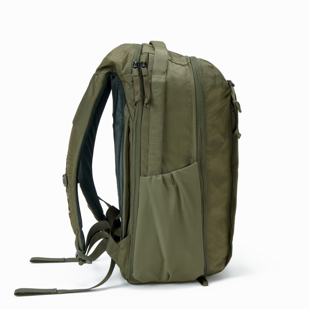 CIVIC Travel Bag 20L - OD Green - side pockets and handles [13019c-ODG]