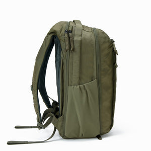 CIVIC Travel Bag 20L - OD Green - side pockets and handles [13019c-ODG]