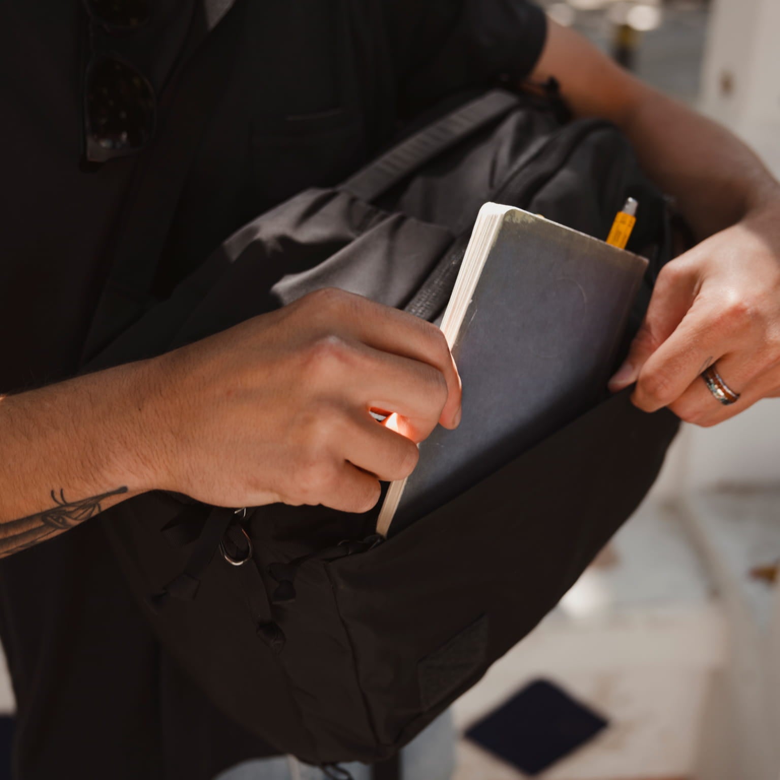 Notebook loading front pocket CTB20L [13019c-SBK]