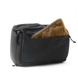 CIVIC Travel Bag 20L in Solution Dyed Black fits CAP1 in front side pocket