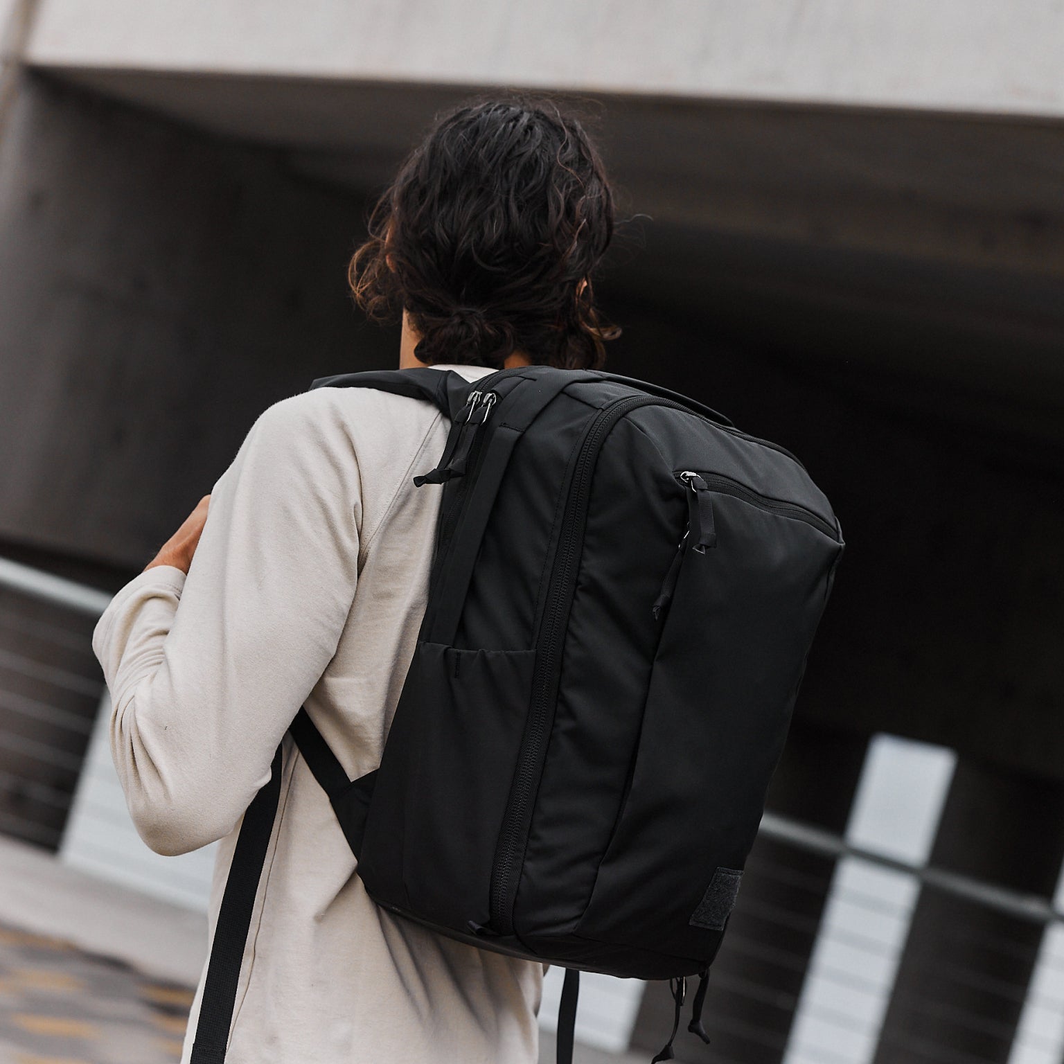 CIVIC Travel Bag 20L in Solution Dyed Black - Front