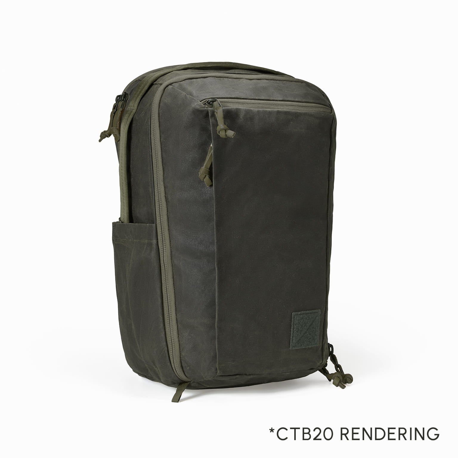 Civic Travel Bag 20L in Waxed Olive