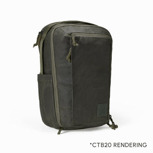 Civic Travel Bag 20L in Waxed Olive