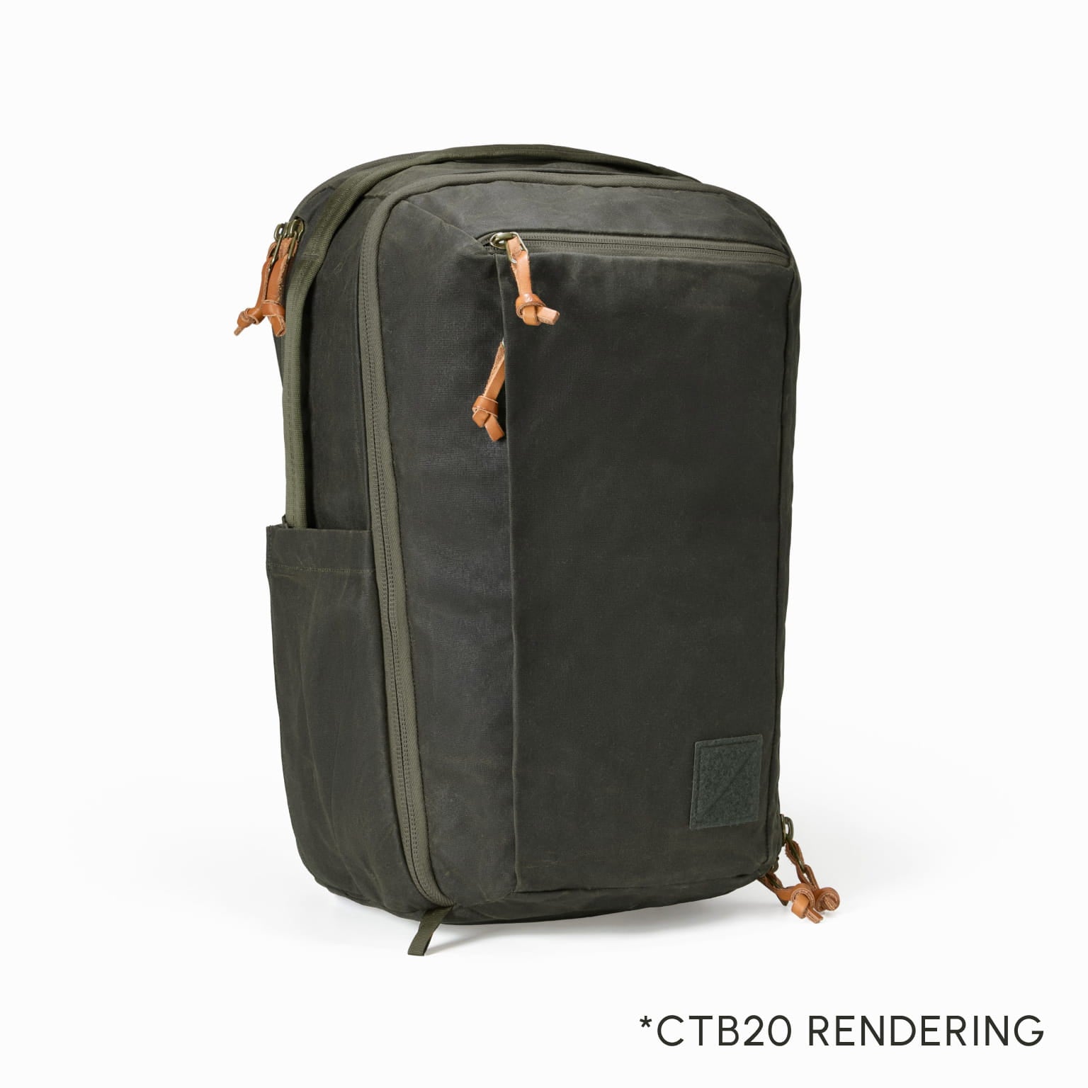 Civic Travel Bag 20L in Waxed Olive