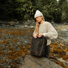 CIVIC Travel Bag 20L in Waxed Canvas - Waxed Tan - Stash Pocket CIVIC Travel Bag 20L in Waxed Canvas - Waxed Tan - Stash Pocket [13019cc-WTN