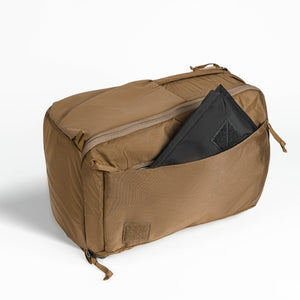 CIVIC Travel Bag 26L in Coyote Brown - side access pocket