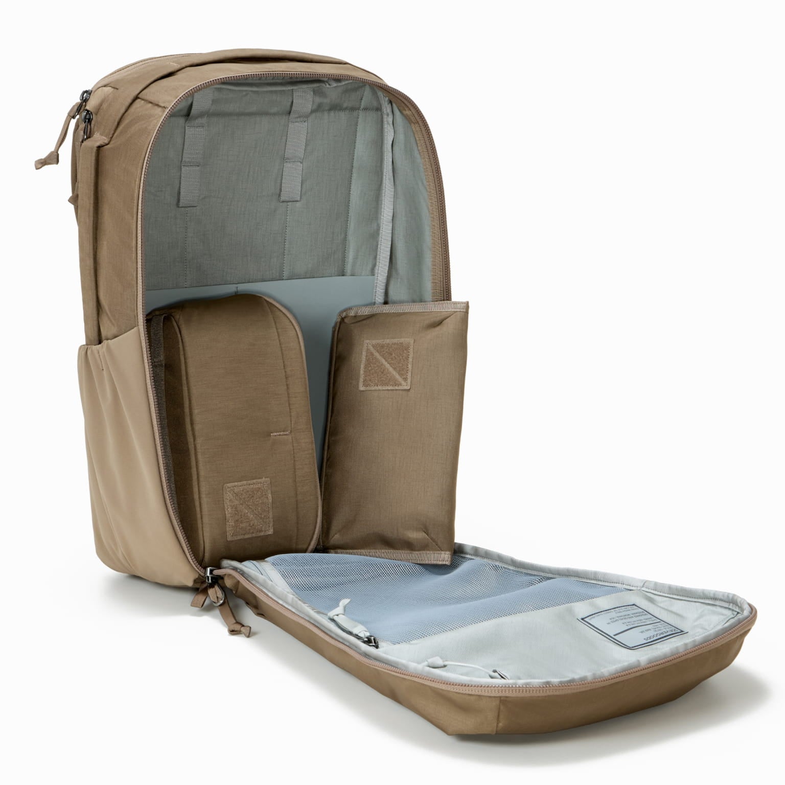 CIVIC Travel Bag 26L in Fossil Brown - panel loading clamshell backpack [13012c-FBN]
