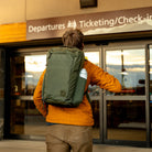CIVIC Travel Bag 26L in OD Green at the airport for travel CIVIC Travel Bag 26L in OD Green at the airport for travel [13012c-ODG