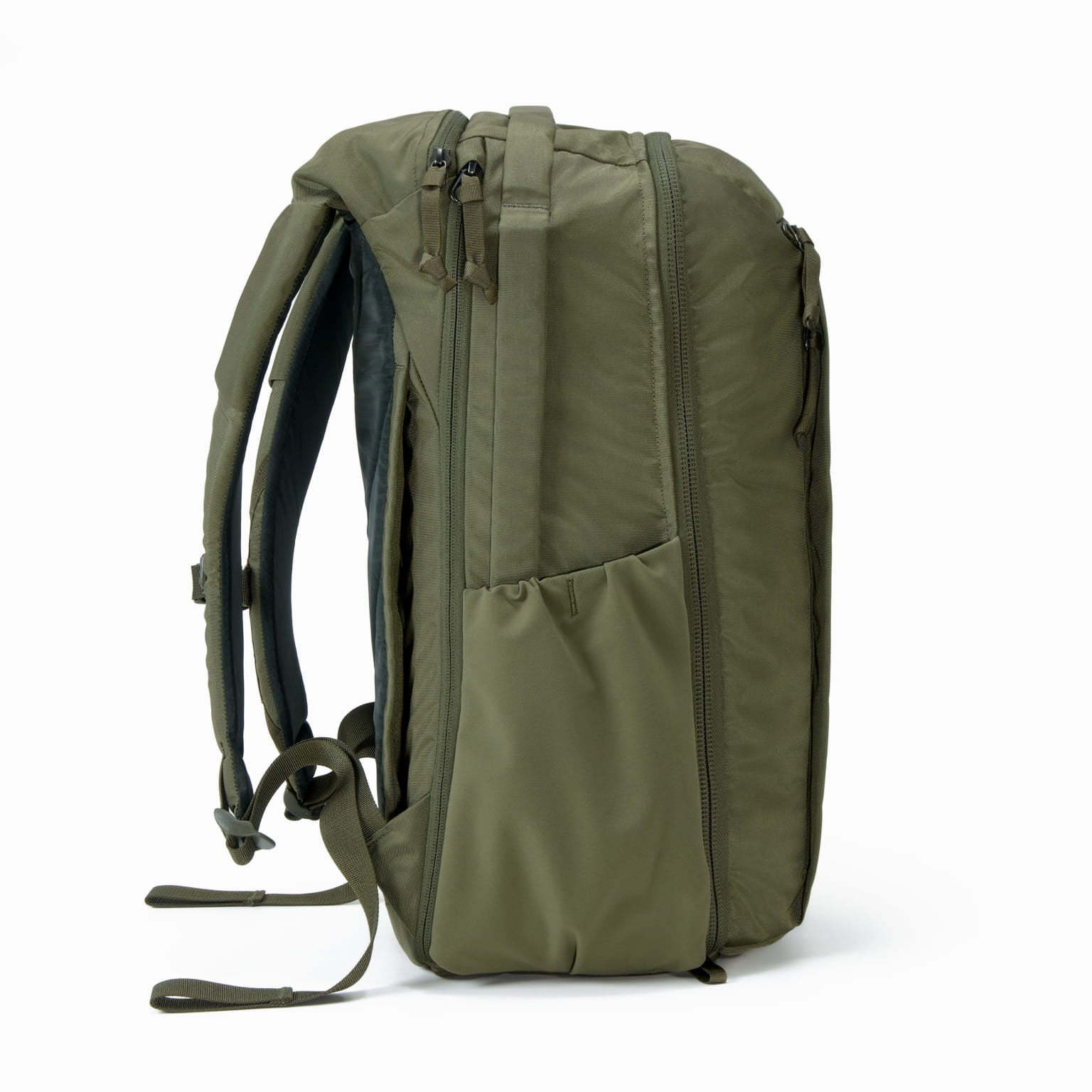 CIVIC Travel Bag 26L in OD Green side studio shot [13012c-ODG]