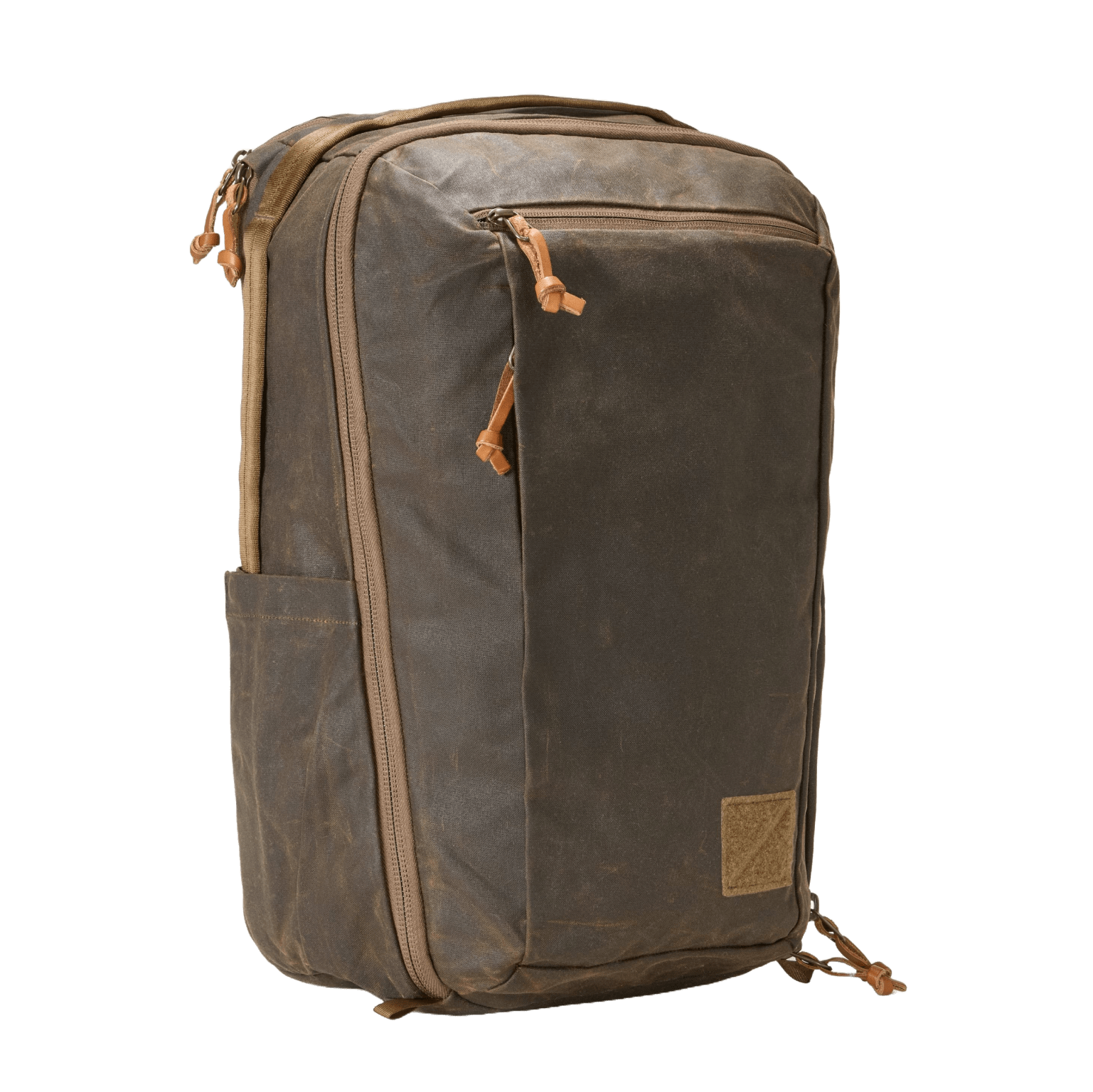 CIVIC Travel Bag 26L in Waxed Canvas - Waxed Tan - Front CIVIC Travel Bag 26L in Waxed Canvas - Waxed Tan - Front [13012cc-WTN