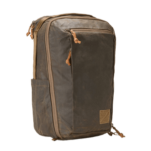 CIVIC Travel Bag 26L in Waxed Canvas - Waxed Tan - Front