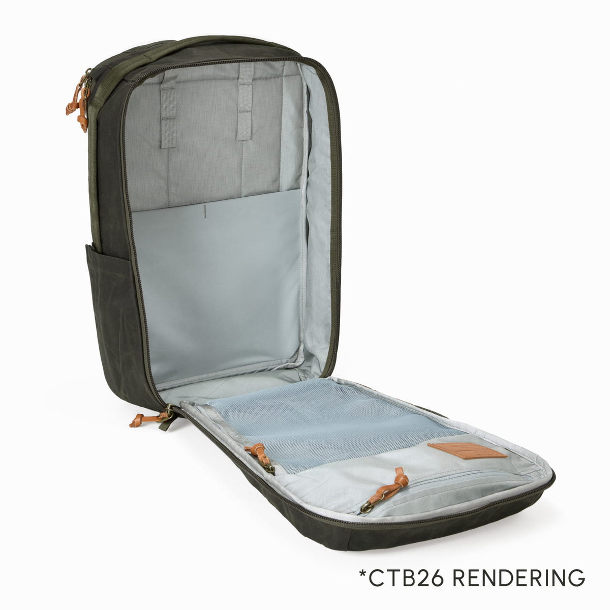 Civic Travel Bag 26L in Waxed Olive [13012cc-WOL]
